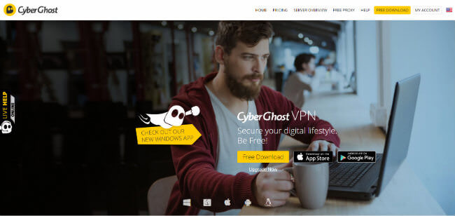 Cyber Ghost Homepage