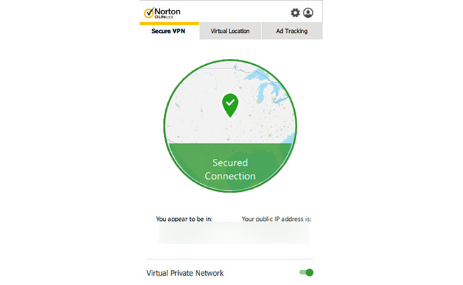 Norton-Secure-VPN Interface